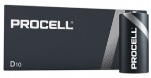 10 x LR20 Duracell Procell D 1,5V Alkaliskt batteri MN1300-0