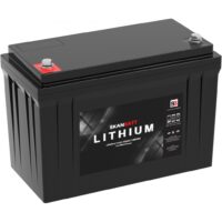 12V 100AH Lithium Batteri Skanbatt, Bluetooth-0