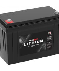 12V 100AH Lithium Batteri Skanbatt, Bluetooth-0