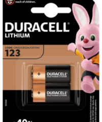 CR123A Duracell Lithium 123 (CR17345) 3V - 2pk-0