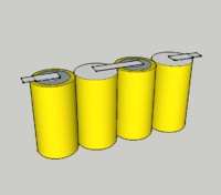 4,8v 1,6Ah nödbelysningsbatteripaket m/ 4,8mm Faston SBS Van Lien-23842