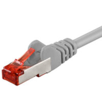 3 meter Grå CAT 6 S/FTP dobbeltskjermet nettverkskabel 2x RJ45