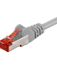 3 meter Grå CAT 6 S/FTP dobbeltskjermet nettverkskabel 2x RJ45