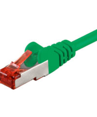 5 meter Grønn CAT 6 S/FTP dobbeltskjermet nettverkskabel 2x RJ45