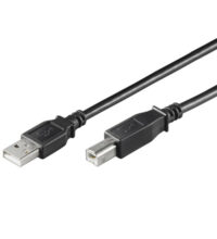 USB 2.0 kompatibel kabel, A-kontakt till B-kontakt, 3 meter-0