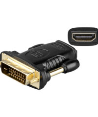 HDMI adapter - HDMI jack til DVI-D plugg (19pin HDMI til 24+1 DVI)