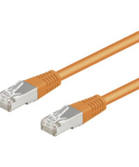 5 meter Orange CAT 5e F/UTP nettverkskabel med skjerming 2x RJ45