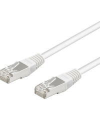 1 meter Hvit CAT 5e F/UTP nettverkskabel med skjerming 2x RJ45