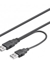 USB 2.0 Hi-Speed dual power kabel-0