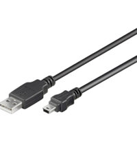 Mini USB kabel, 1,5 meter USB 2.0 kompatibel 5-stifts-0