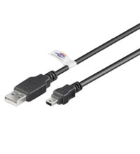 Mini USB kabel, 3 meter USB 2.0 kompatibel 5-stifts-0