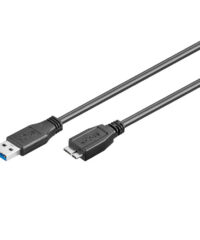 USB 3.0 kabel från A-kontakt till Micro B-kontakt 0,5 meter-0