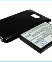 Batteri högkapacitet till SAMSUNG Galaxy S II, S2, GT-I9100 3,7V 3,2Ah svart blankt skydd medföljer-0