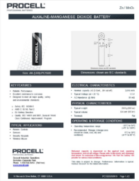 AA LR06 MN1500 Duracell Procell Batteri 1,5V Alkaliskt 10pk-112637