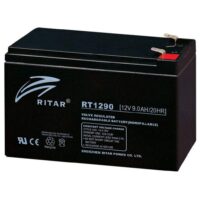 12V 9Ah AGM batteri stark ström 151x65x100mm, 6,3mm Faston, passar till UPS-0