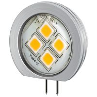 G4 1,2W VarmVit LED-lampa 60lm (3150K) insats-0