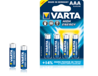 Varta High Energy AAA 1,5V alkalisk batteri (4 stk)