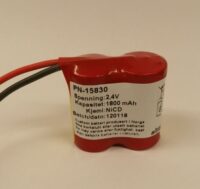 Batteripakke 2,4V 1800mAh NiCD Med Ledning