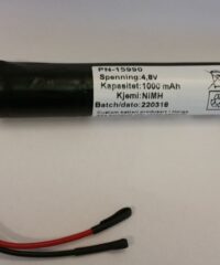 Batteri 4,8V 500mAh NIMH Proxll Ledelys 6619800 dim.:18x114mm