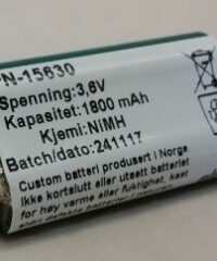 3,6V 1800mAh NiMH Batteri som passer til bl. a. Moser hårklippere.