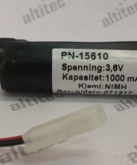 Nødlysbatteri 3,6V 650 mAh NiMH