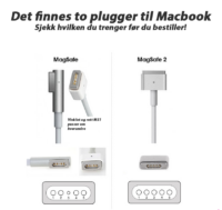 MagSafe laddare 60W Apple Macbook L type 16,5V 3,65A ADP-60AD D-111370