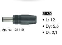 2,1X5,5mm plugg til Mascot strømforsyning-0