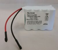 9,6V 2500mAh NIMH Batteripakke med 10cm ledning