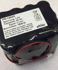 Batteripakke 7,4V 20Ah Li-ion 6P2S NCR18650GA JST XHP-2-0