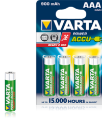 Varta Power Accu AAA 900mAh Ready-to-use (4 stk) HR03