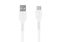 Prio USB-C USB-A lade/datakabel 1,2m Hvit-0