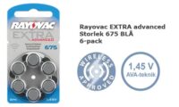 Rayovac EXTRA advanced 675 Hörapparatbatteri 1,45V PR 44