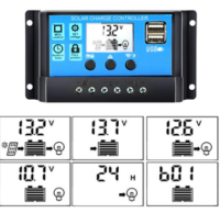 Solcelle regulator PWM 12V/24V 20A-112952