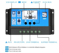 Solcelle regulator PWM 12V/24V 20A-112951