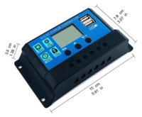 Solcelle regulator PWM 12V/24V 20A-0