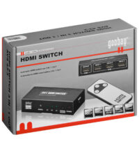 HDMI Switch med 3 ingångar och 1 utgång, fjärrkontroll och stödjer 1080P-29576