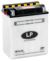 12V Standard 14 Ah YB14-A2 Syrefylt Blybatteri